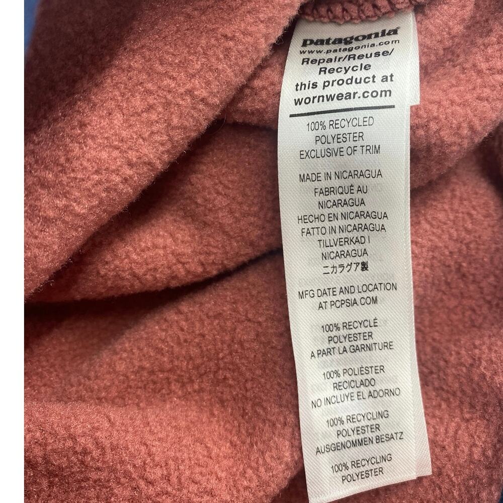 Patagonia Women's Synchilla Snap-T Fleece Pullover - Red / Rosehip - Size S - Picture 5 of 6